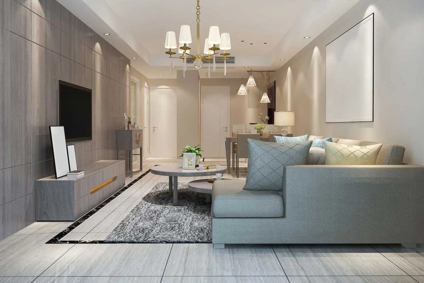 Modern Kitchen Layout - Assetz Meru & meadow Flat